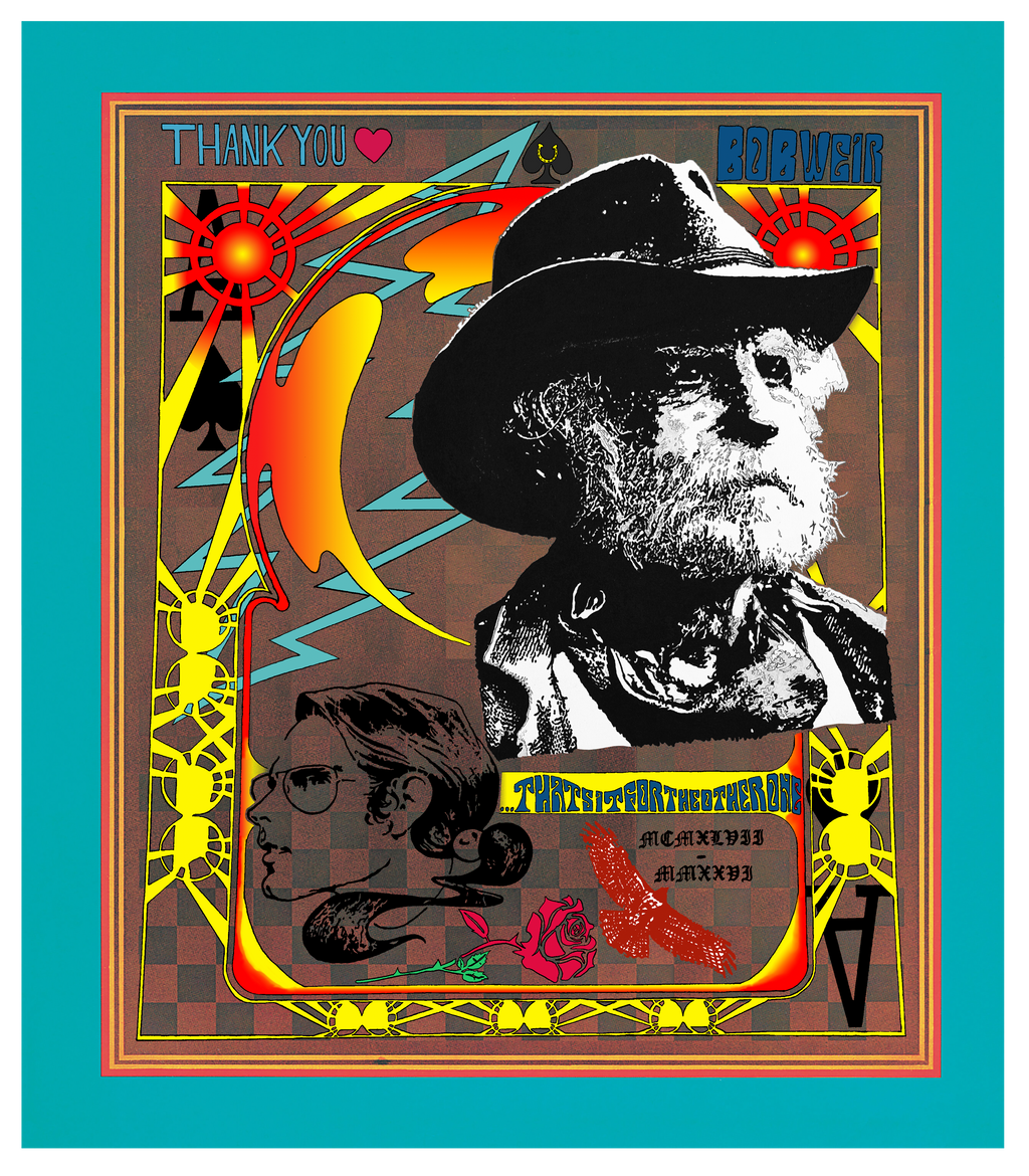 Bob weir commemorative portrait HOLO poster 12x18 (READY TO SHIP)