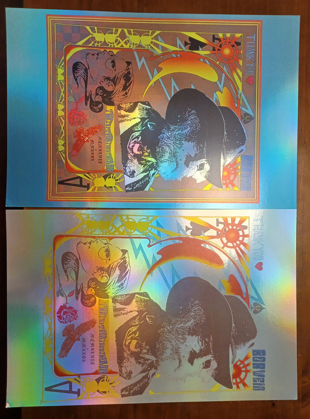Bob weir commemorative portrait HOLO poster 12x18 (READY TO SHIP)