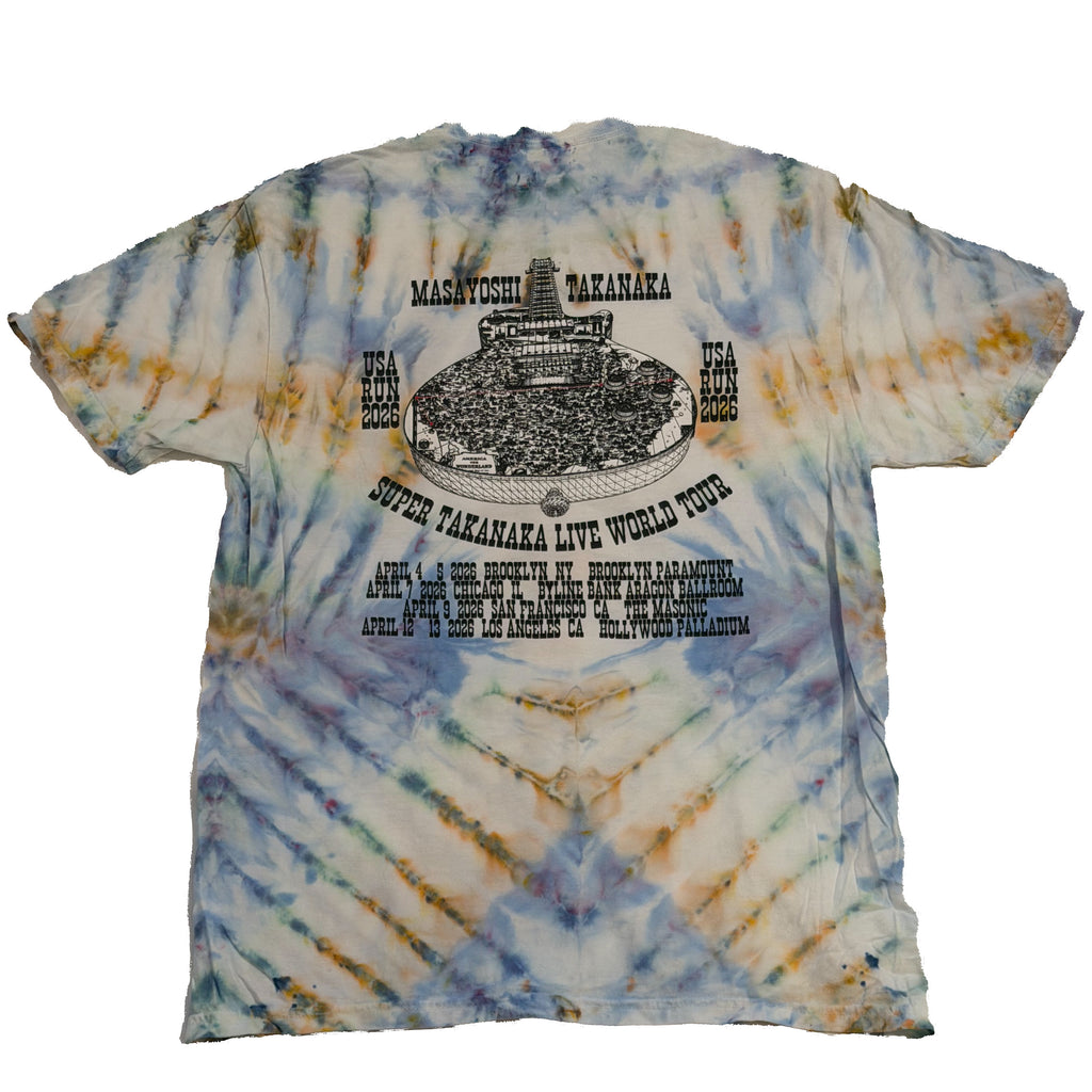 masayoshi world tour/usa run tie dye short sleeve (READY TO SHIP)