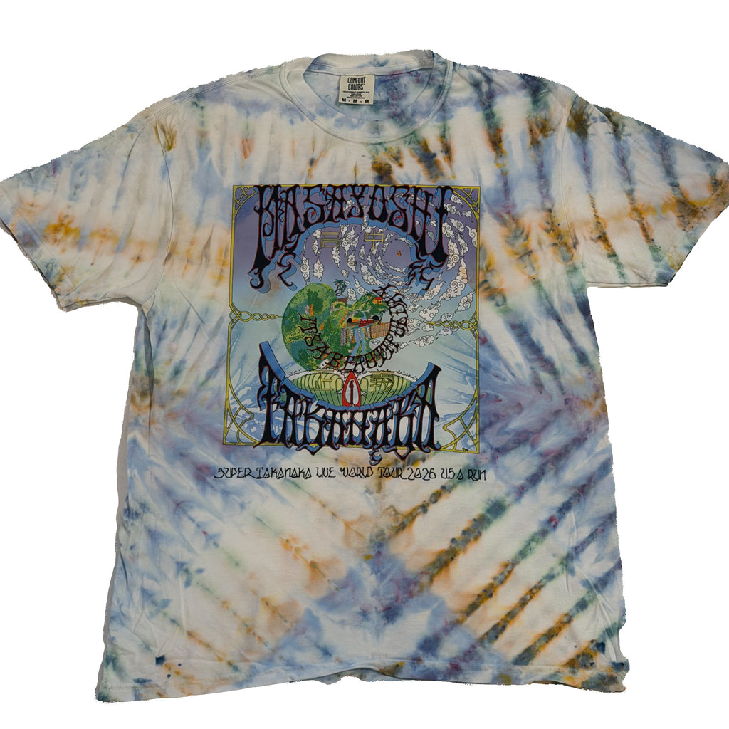 masayoshi world tour/usa run tie dye short sleeve (READY TO SHIP)