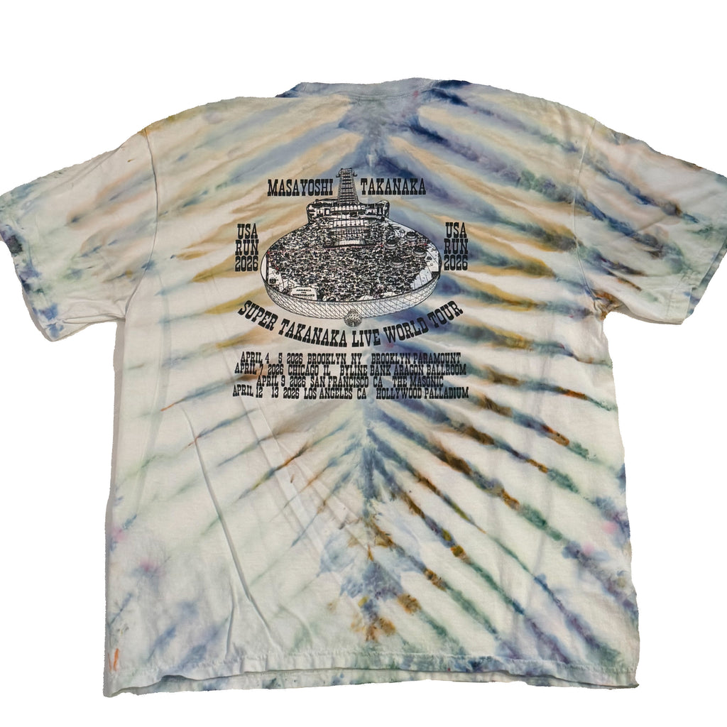 masayoshi world tour/usa run tie dye short sleeve (READY TO SHIP)